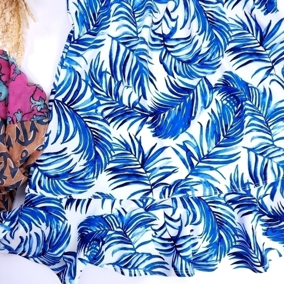 Tommy Bahamas Blue White Floral Golf Dress Sz Xs - Picture 12 of 12